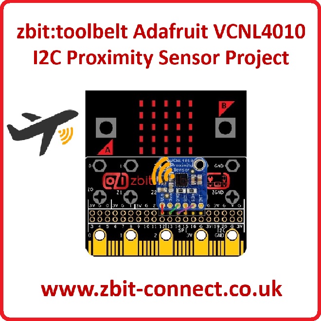 zbit:toolbelt Adafruit VCNL4010 I2C Proximity Sensor Project
